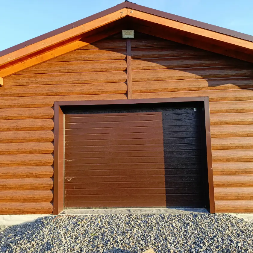 Фото 2 Царь-сайдинг Бревно Рубленое 4Д Темный Дуб 3D