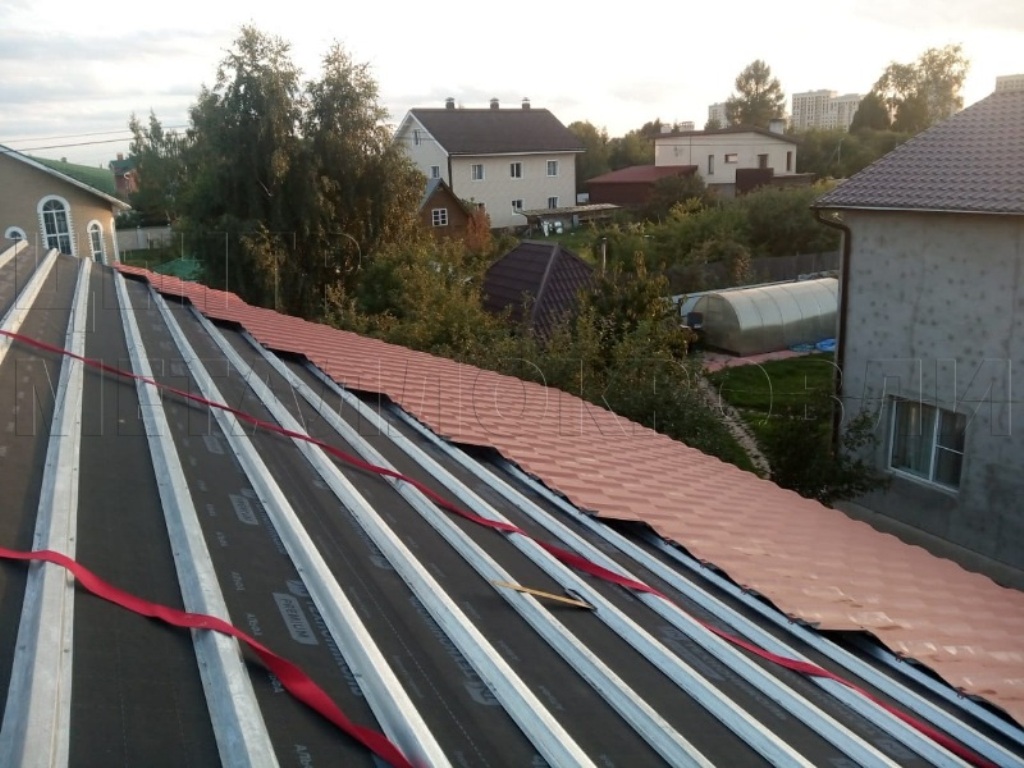 Металлочерепица Геркулес 8004 терракотовый Стальной Бархат от Центра Металлокровли в Владимире