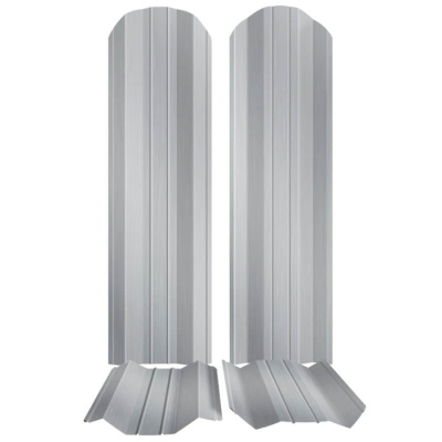 Штакетник металлический ЭКО М-образный 95мм Оцинкованный фото профиля